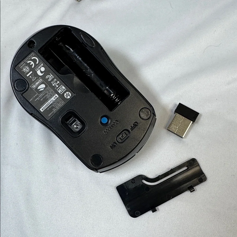 HP Dual Black Mouse Set - Wired and Wireless